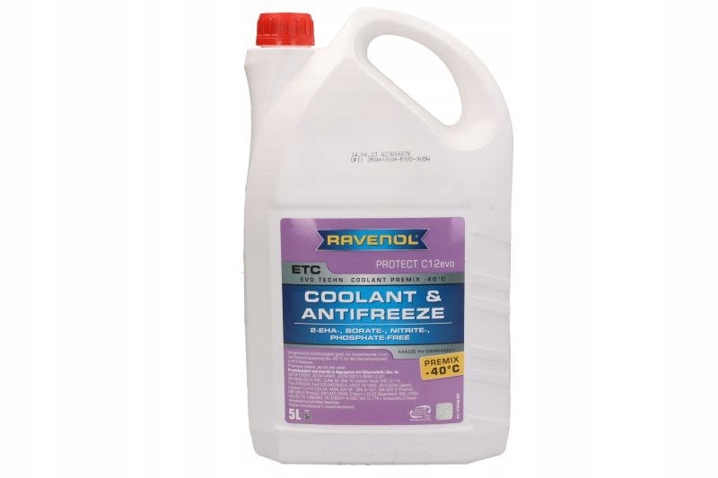 Płyn do chłodnic (typ płynu G12 Evo/G65) (5L, -4 Ravenol 1410166-005-01-999