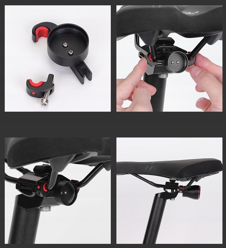 Lampka tylna ROCKBROS Q5 SMART wł/wył 400mAh Strumień świetlny 1 lm