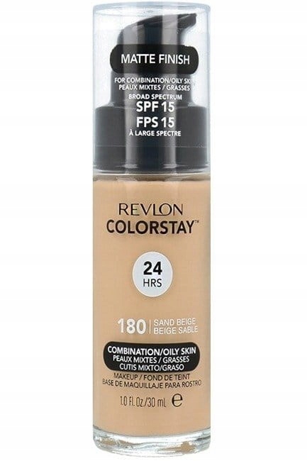 Revlon Colorstay podkład 180 z pompką Tłusta Sand