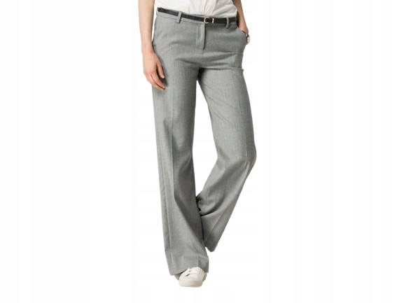 Tommy Hilfiger Dámské Kalhoty Šedé Rovné 34 1A0