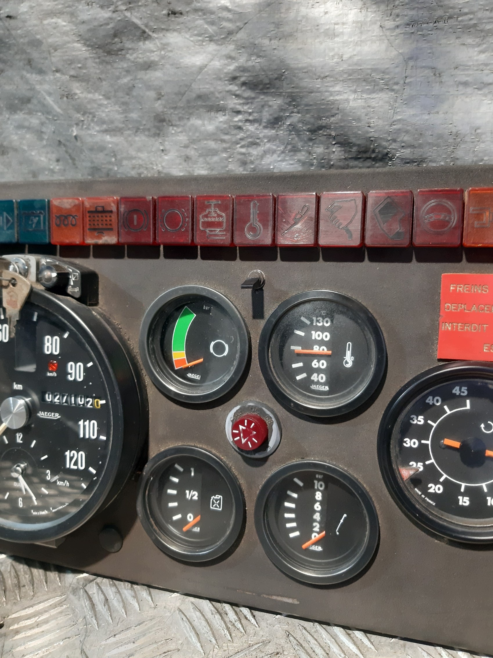 running board WSKAZNIKOW dials RENAULT SAVIEM JP13 WOZ STRAZACKI