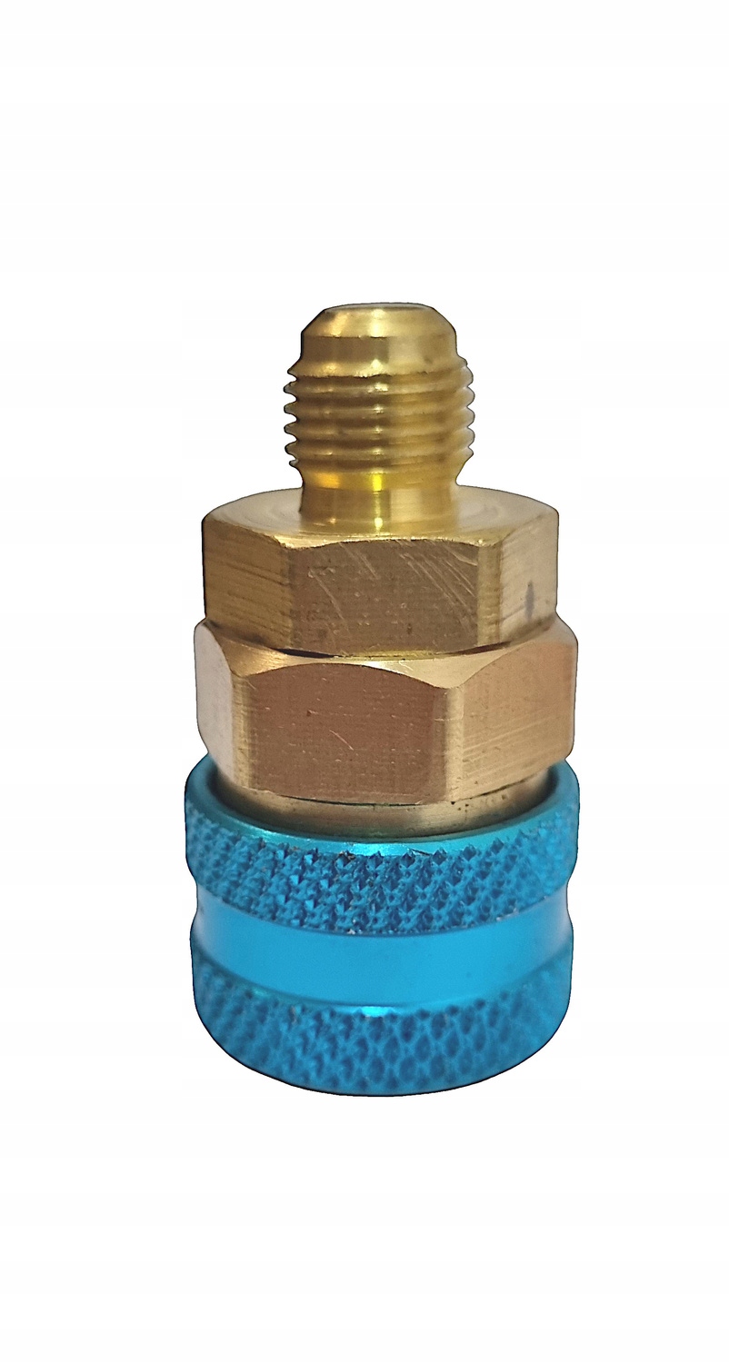 Szybkozłączka prosta Lp do klimatyzacji na czynnik r134a 1/4SAE (7/16")