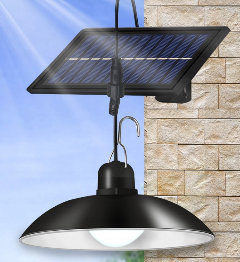 PODWÓJNA LAMPA SOLARNA LED OSOBNY PANEL ŻYRANDOL+PILOT Marka bez marki