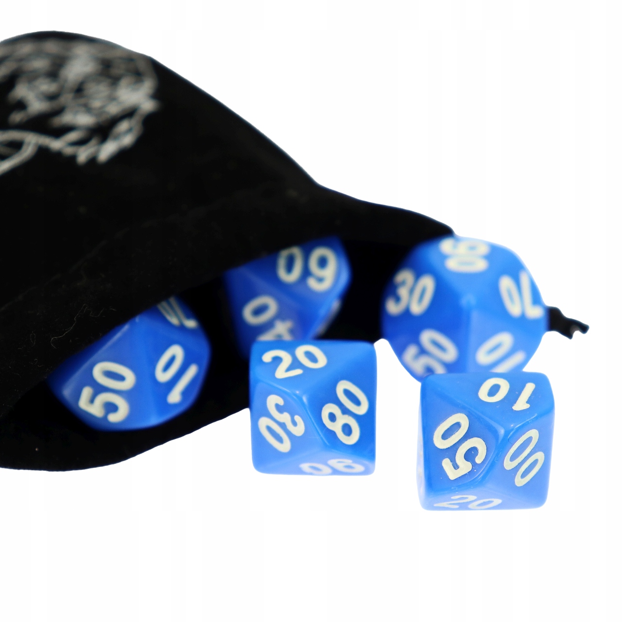 ZESTAW 25 KOSTEK K10 RPG NIEBIESKA KOŚĆ DZIESIĘCIOŚCIENNA 00-90 Producent RGFK