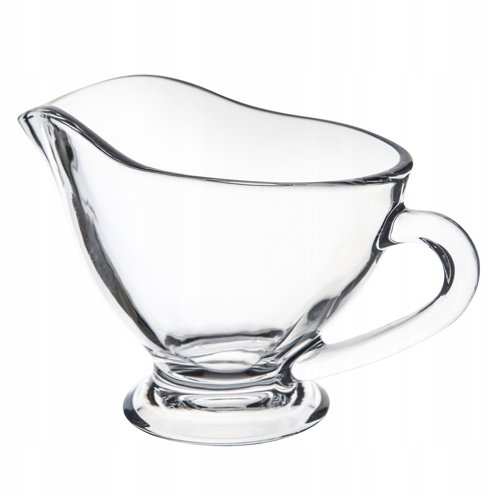 Szklana SOSJERKA Dzbanek na Sos Dipówka Naczynie do podawania Sosu 200 ml Pojemność 0.2 l