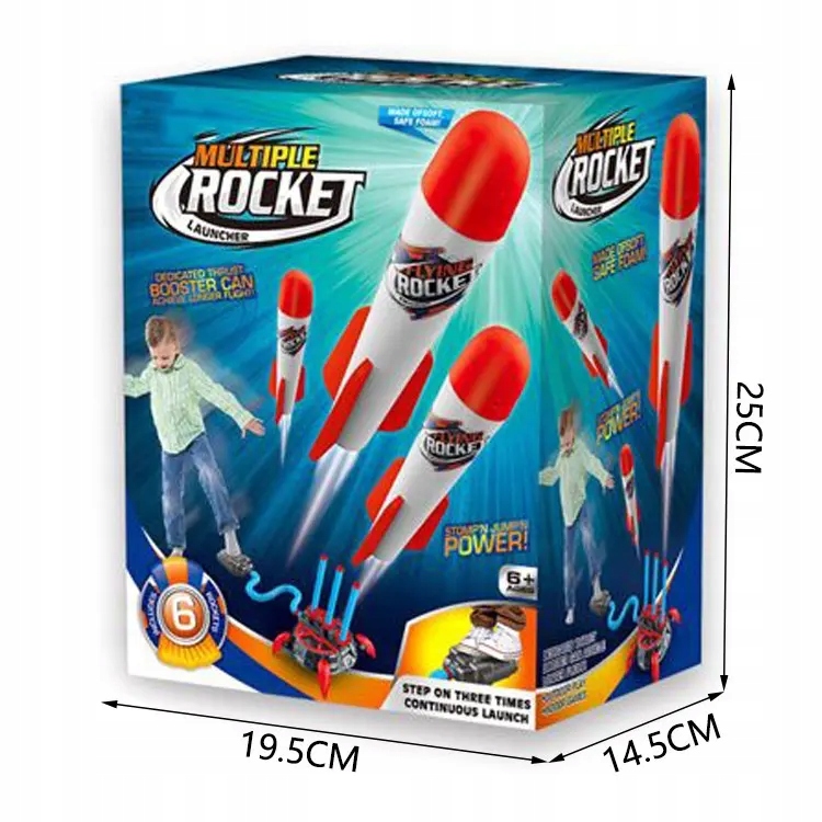 WYRZUTNIA RAKIET Piankowych POWER LAUNCHER ROCKET Rakiety Piankowe Marka bez marki
