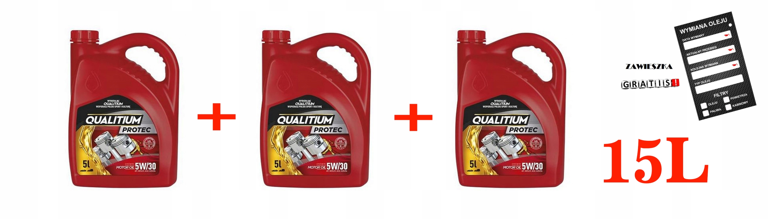 OLEJ SYNTETYCZNY QUALITIUM 5W30 + GRATIS 5L x3