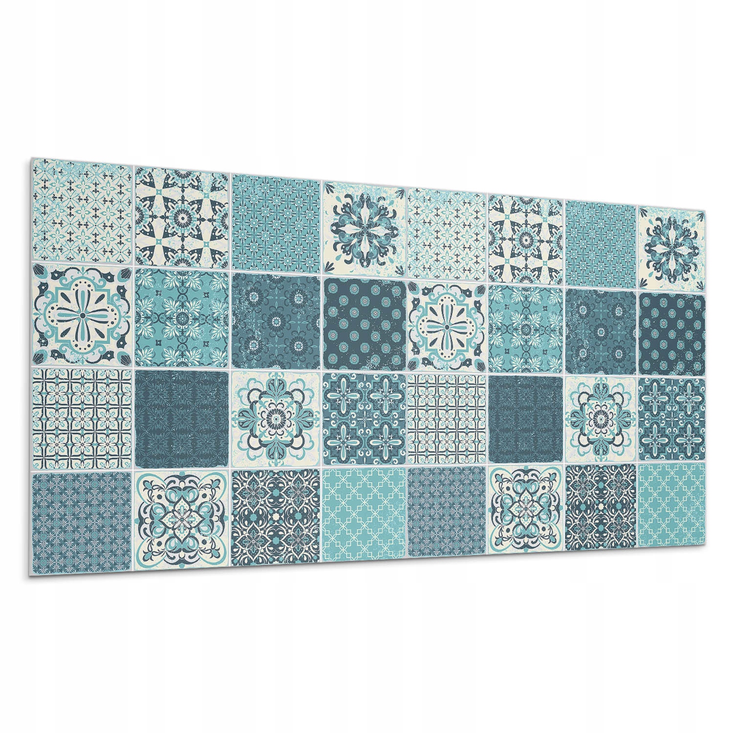 Obkladová stěna s Pvc grafikou Vzory v geometrické mozaice XXL 120 x 60 cm