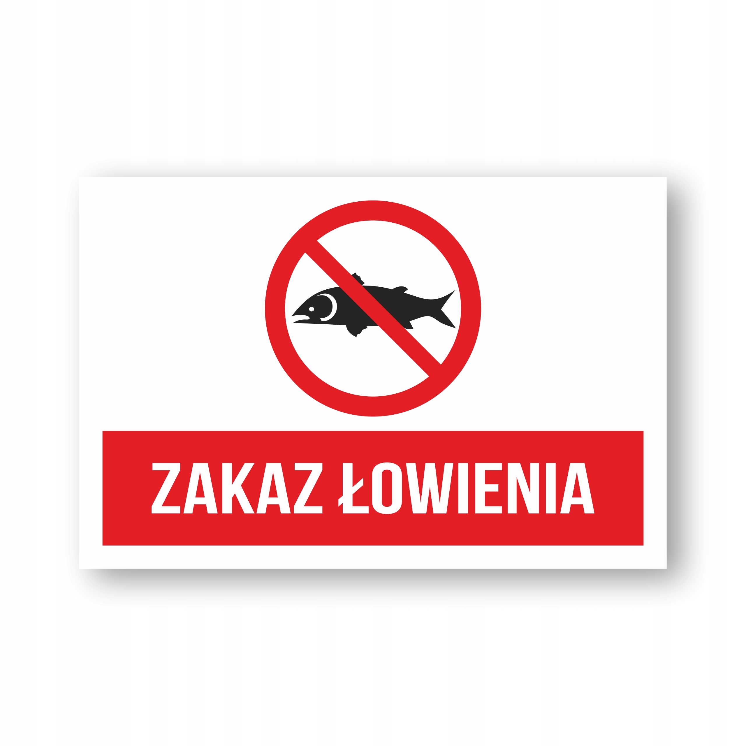 

Tabliczka Zakaz Łowienia 30x20 Pcv 3mm