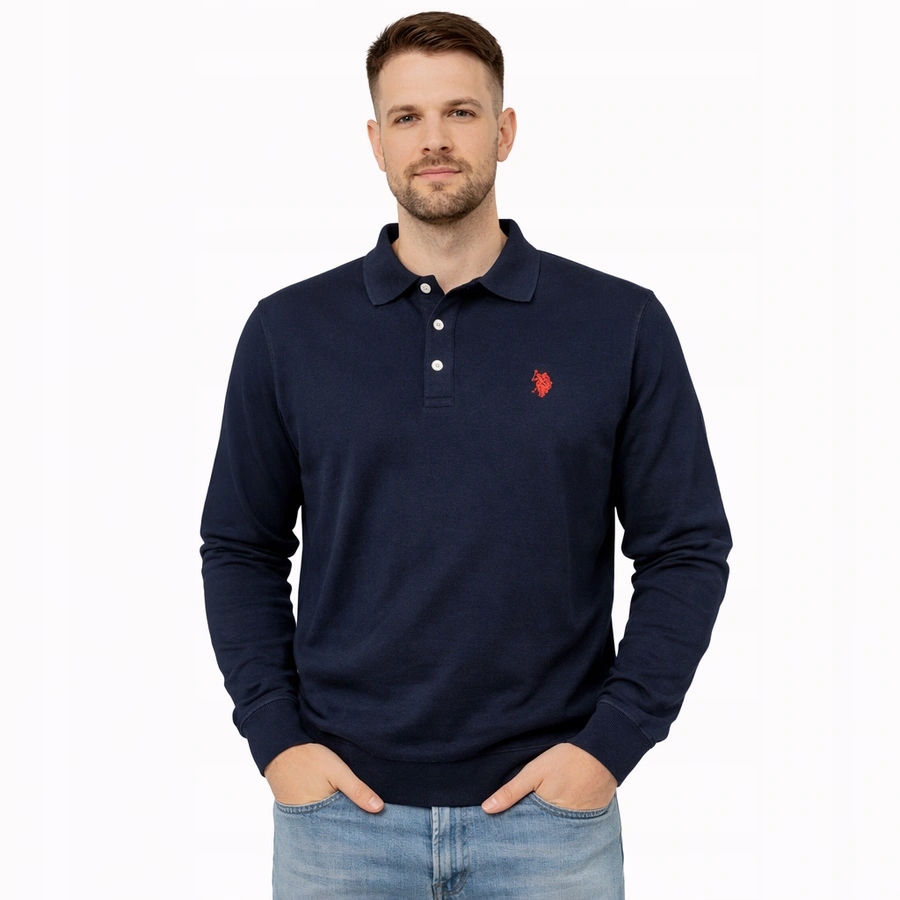 Pánský svetr U.s. Polo Assn. Carlo US42 173 057 002441 Tmavě modrý