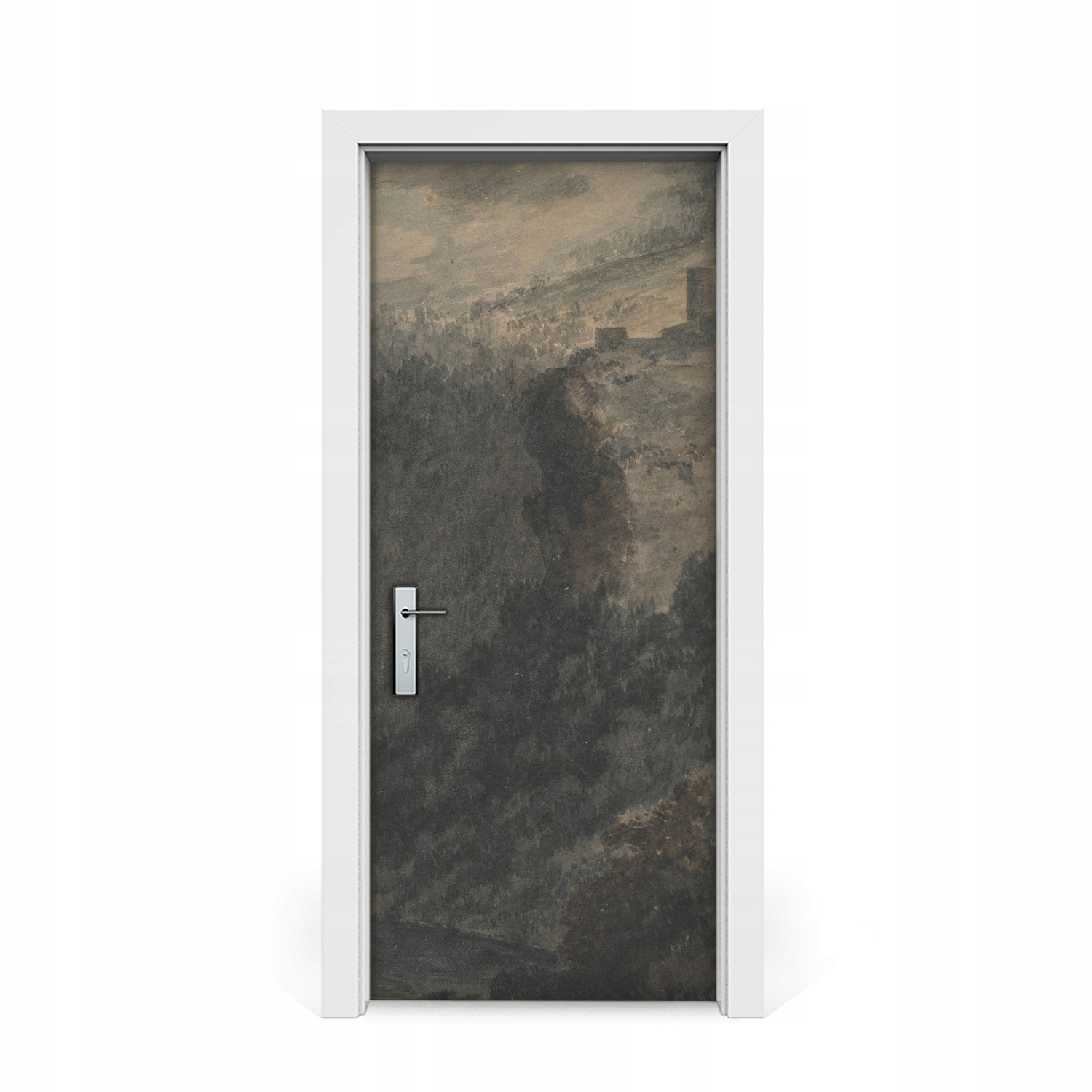 

Naklejka na drzwi okleina Jezioro wśród gór 85x205