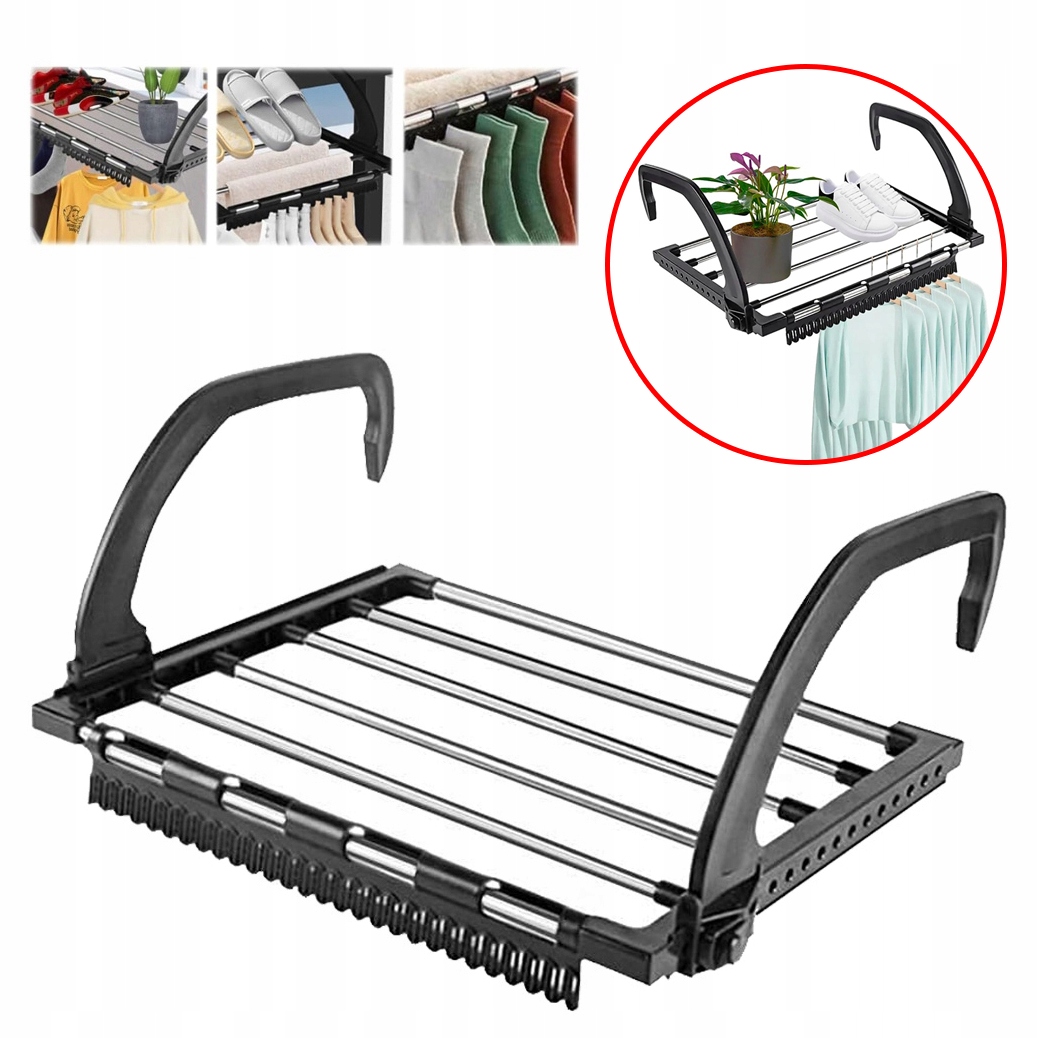 Levně Skládací Sušák Na Prádlo, Věšák Na Radiátor S Klipem