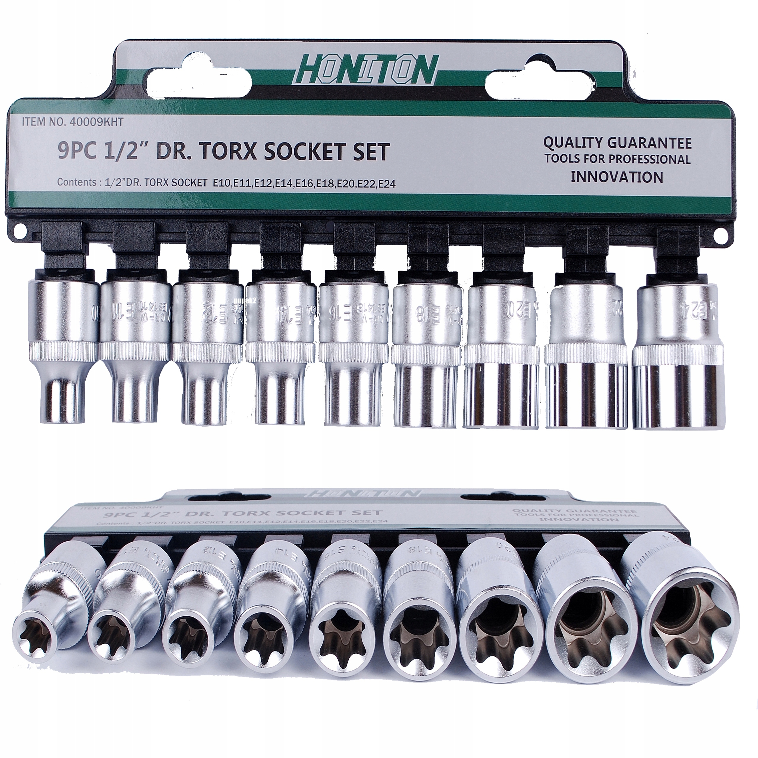Zestaw nasadek Torx 1/2'' 9szt. Honiton
