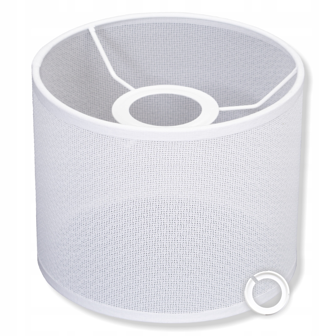 Klosz walec do lamp plafonu MATERIAŁ BIAŁY 22 cm