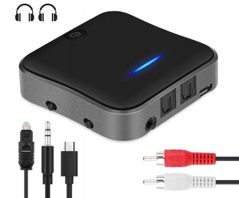Transmiter Bluetooth Adapter 5.0 Aptx Toslink Bt B19 Nadajnik Odbiornik