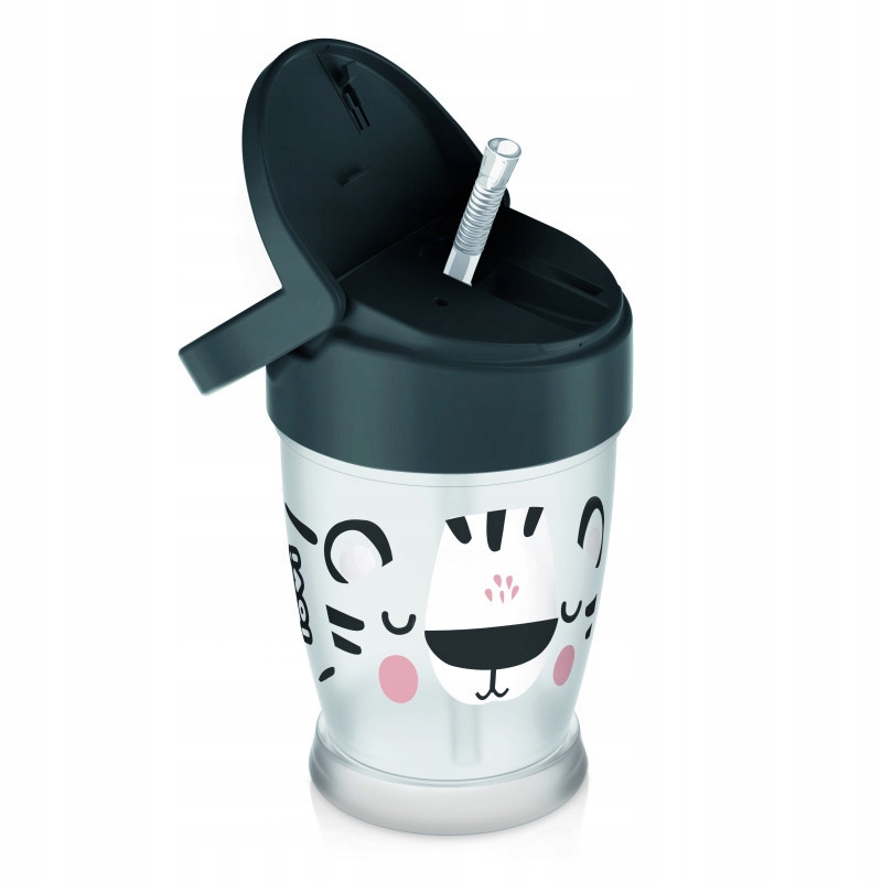 Kubek ze słomką Junior 250 ml Salt & Pepper LO