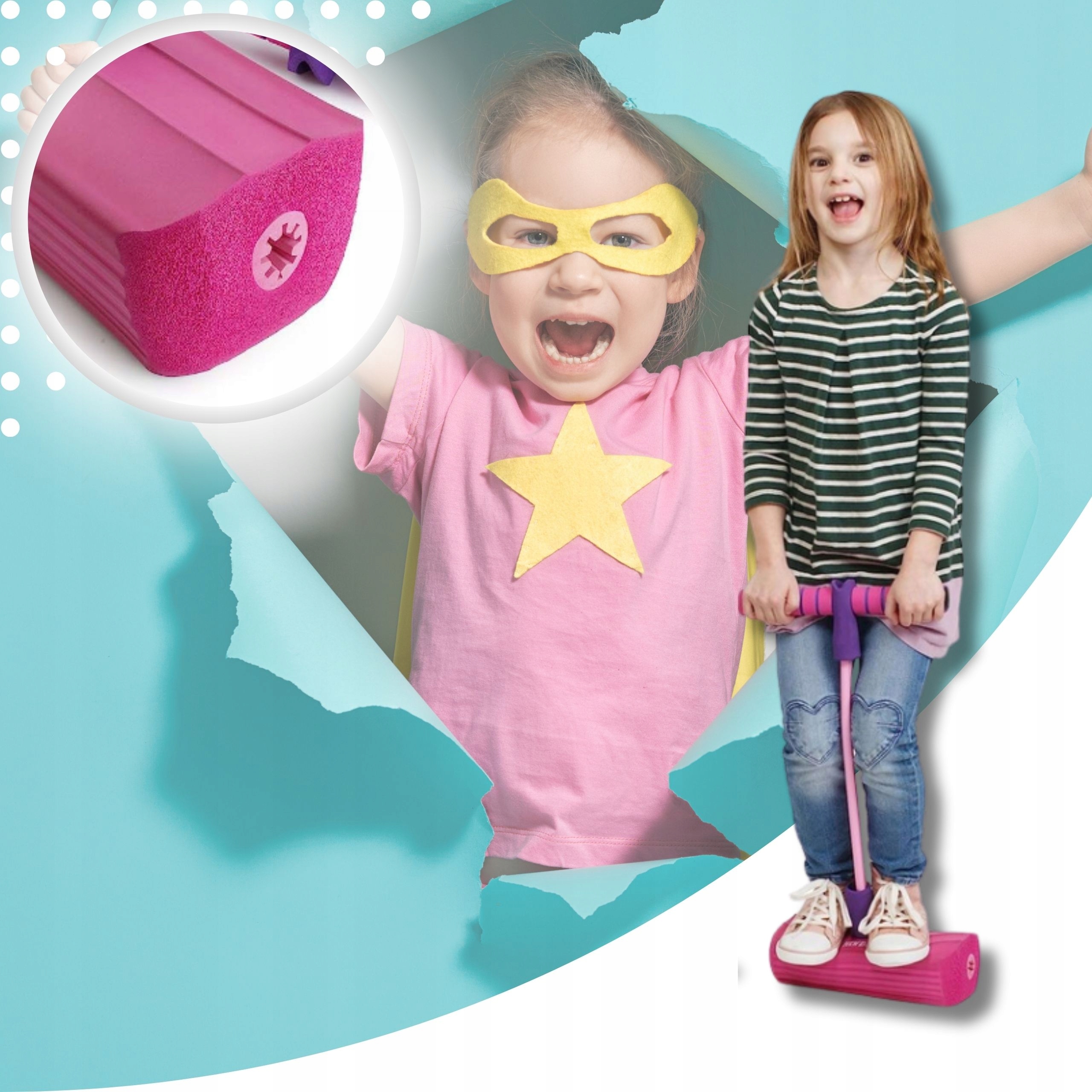 SKOCZEK POGO STICK DRĄŻEK DO SKAKANIA DLA DZIECI ZABAWKA NA DWÓR PREZENT EAN (GTIN) 5903981091928