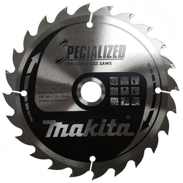 Piła Spiekowa Do Drewna Specjalized 165*20MM 24Z B-32910 Makita