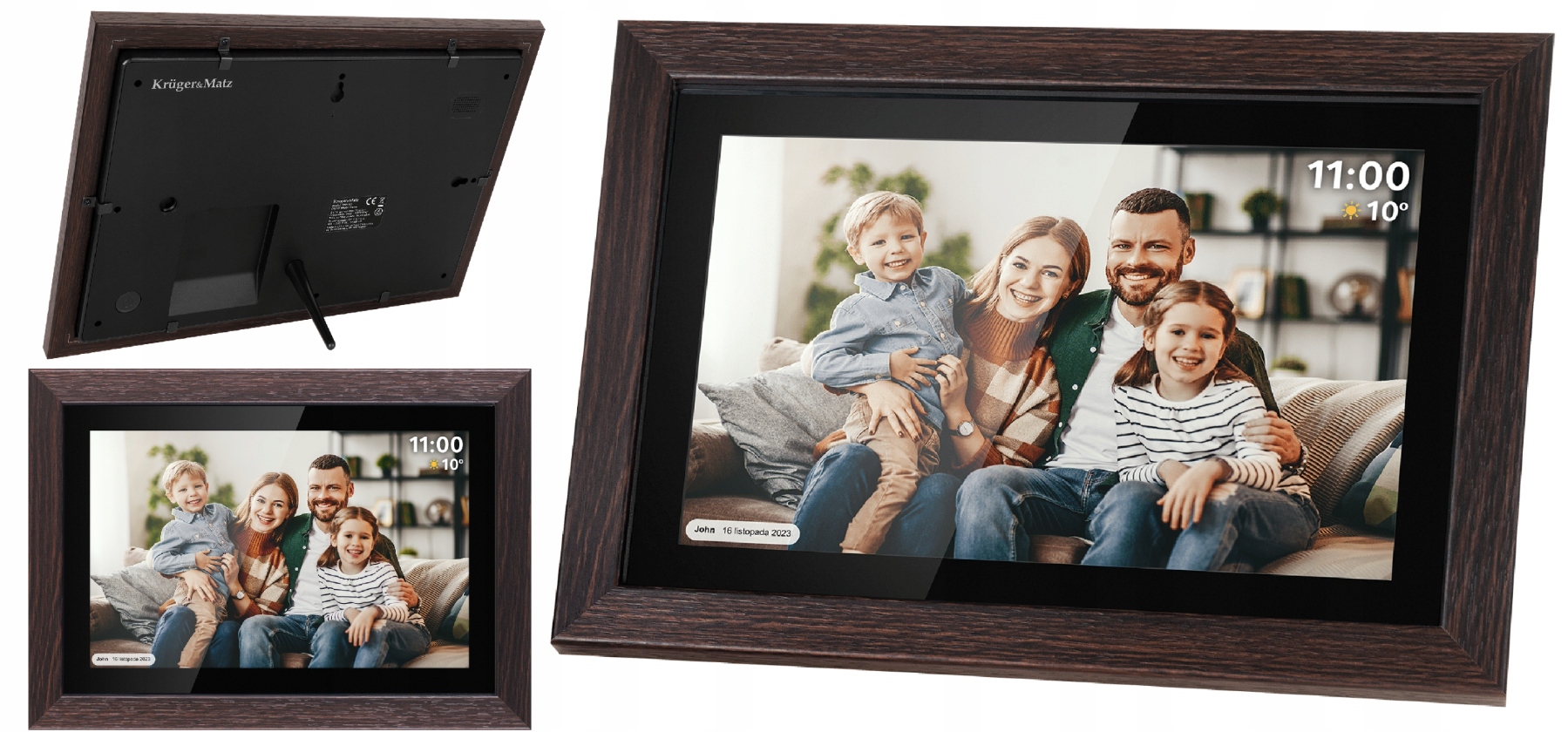 Digitální Rámeček Kruger&matz Pro Fotografie Frameo Wi-fi 10,1" Panel Vysoká Kvalita