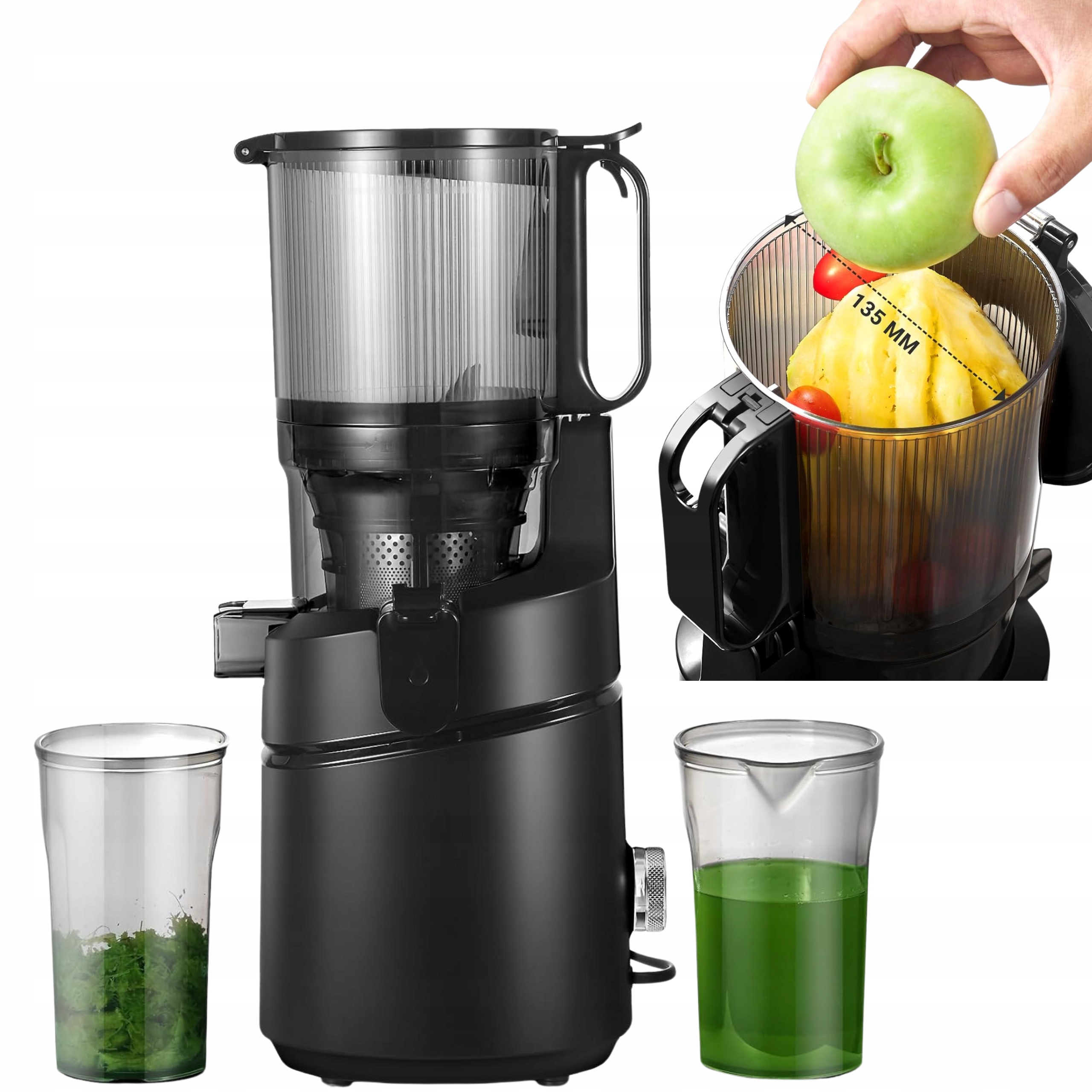 Vertikálny pomalý odšťavovač Amzchef SJ-036 250 W