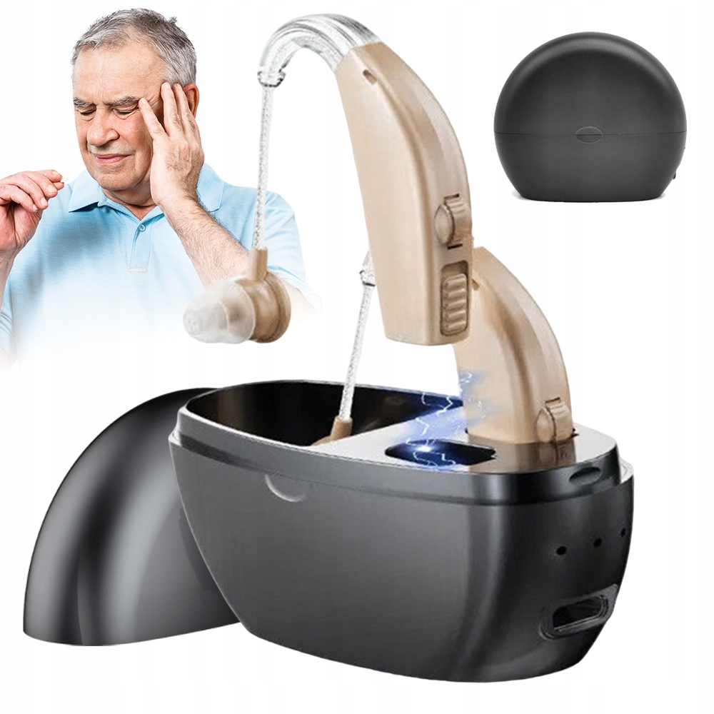 2PCS Aparaty Słuchowe Inteligentna Redukcja Szumów Wzmacniacz Dźwięku