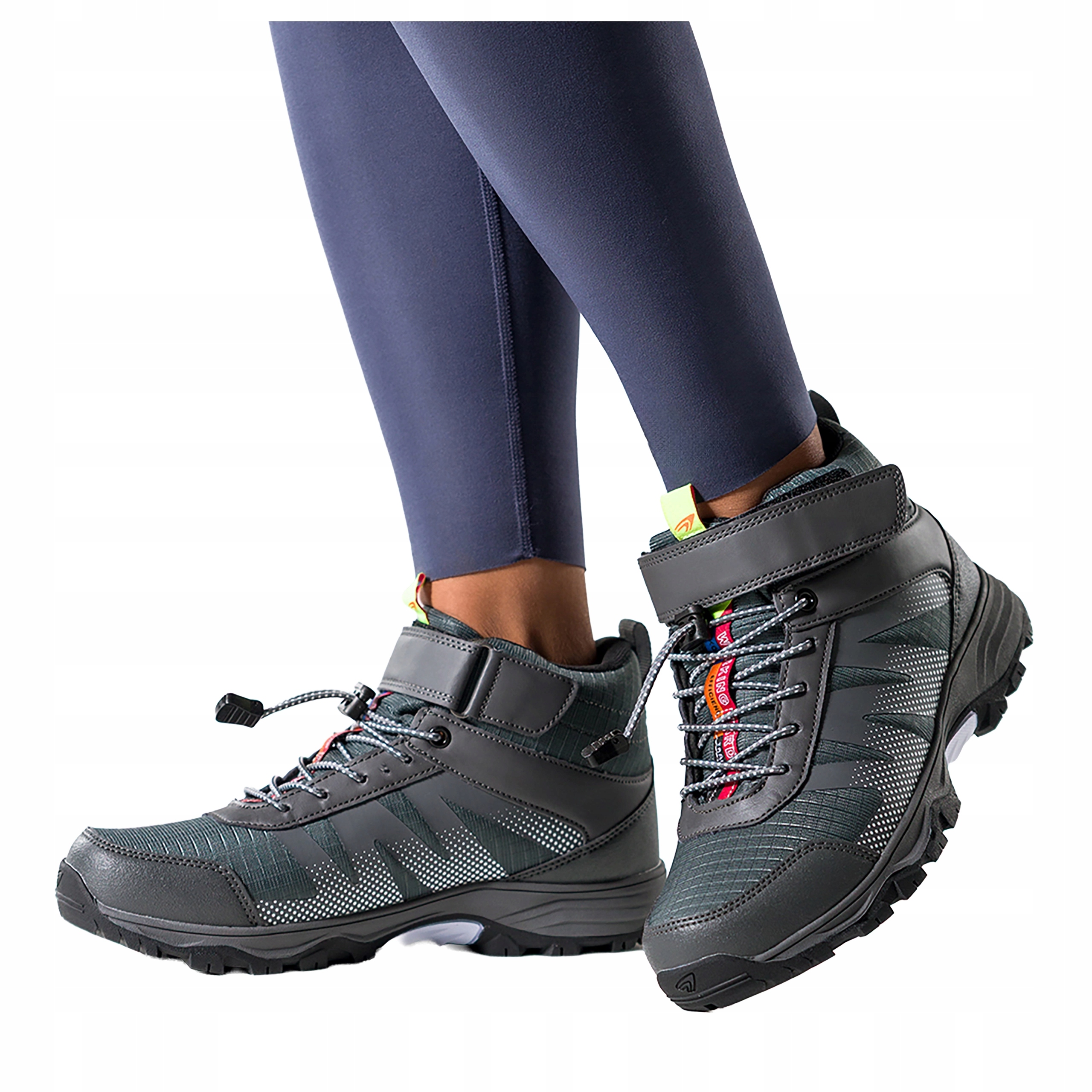 Trekingové Boty Šedé Dámské Sportovní Voděodolné Šněrování Pohodlné r 39