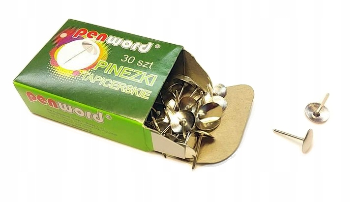 

Pinezki tapicerskie 30 szt srebrne Penword