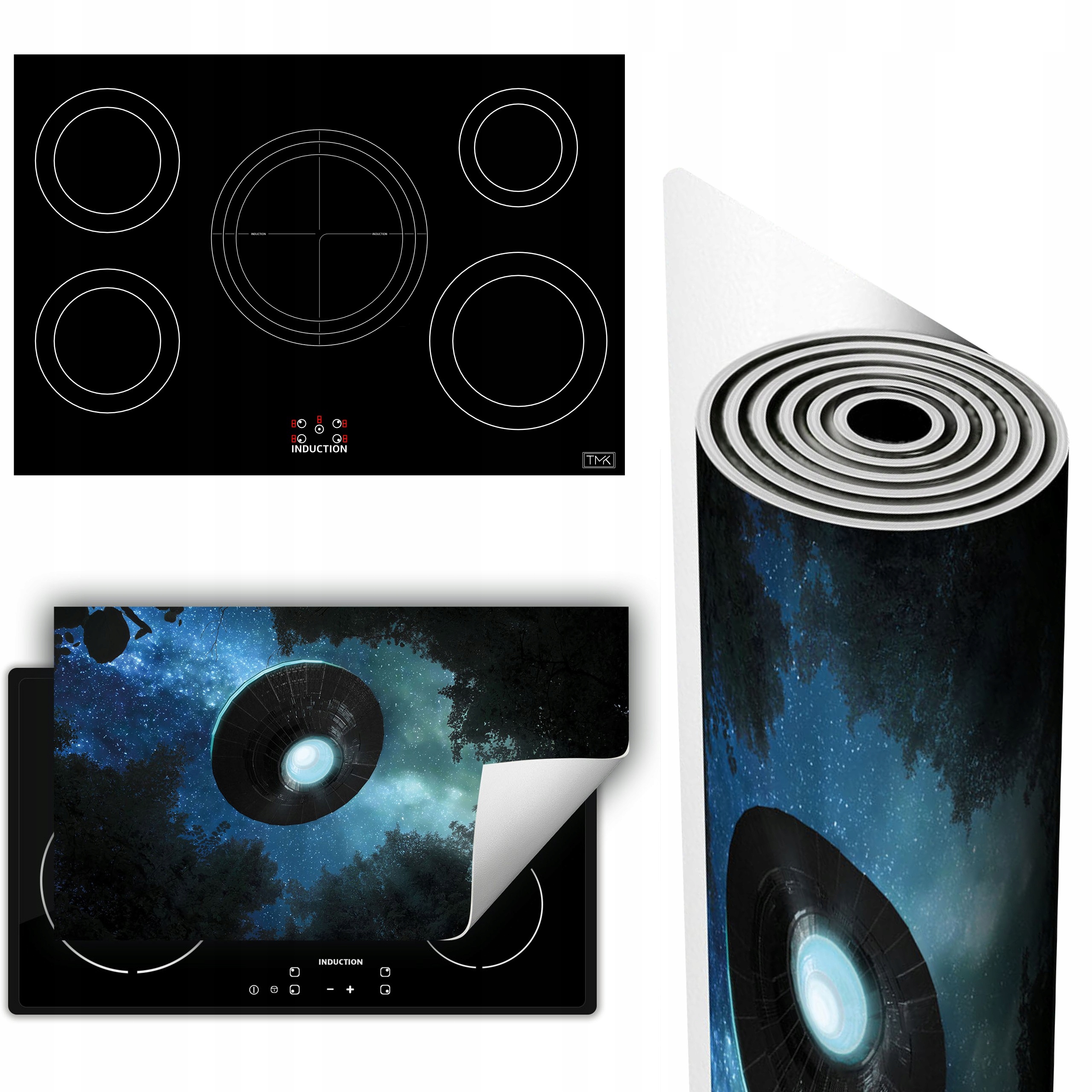 Vinylová Podložka Ochrana Kuchyňské Desky 90x52 Ufo