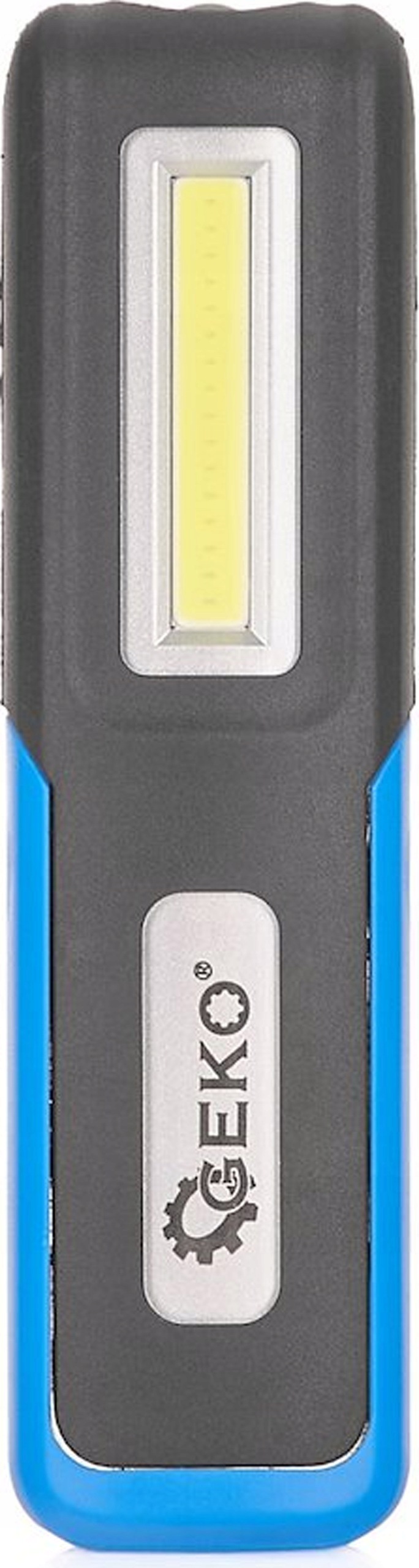 Geko Lampa warsztatowa Led Cob 3W+3W 1200mAh magnes uchwyt G15113