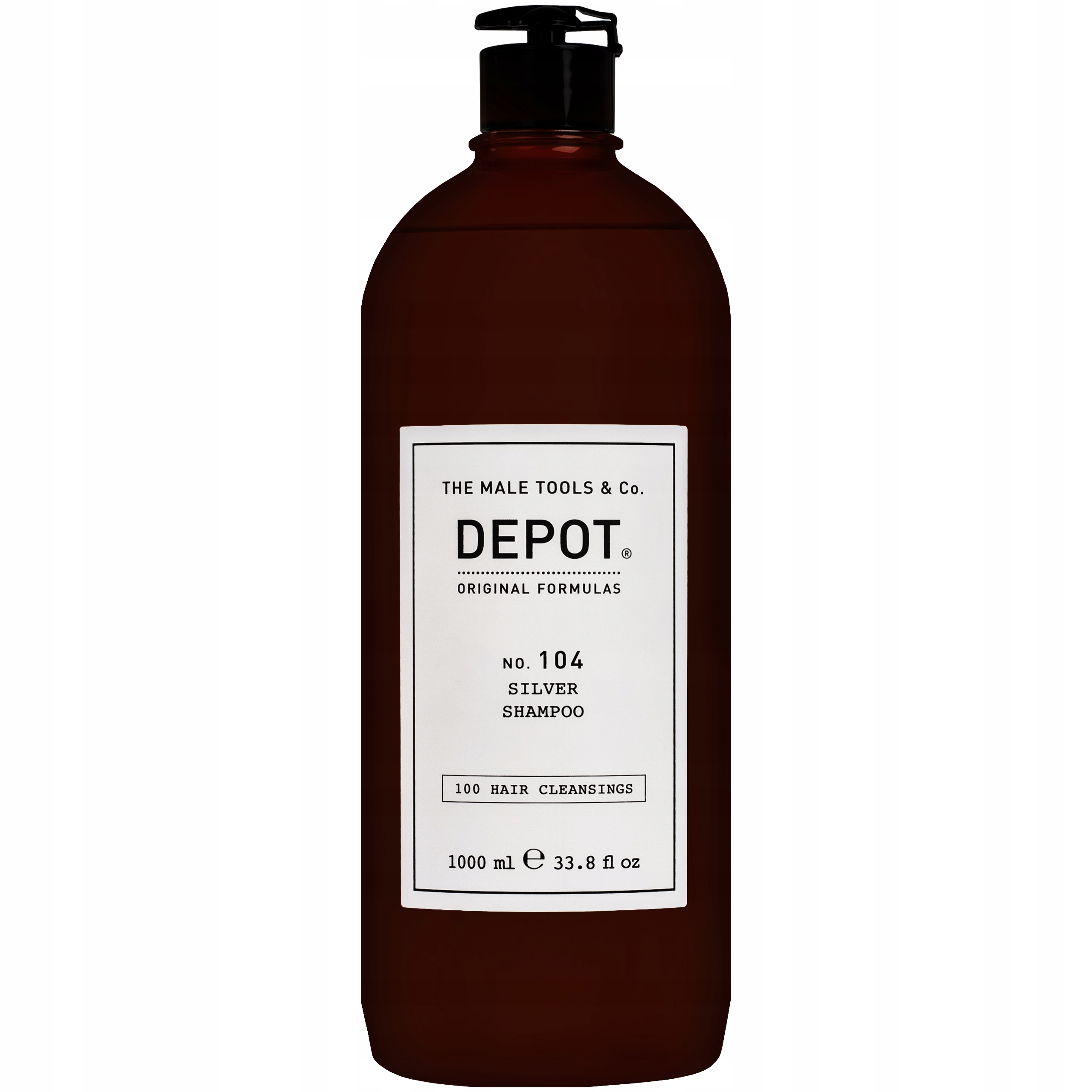 Depot No. 104 Silver 1000 ml šampon na šedivé vlasy pro muže