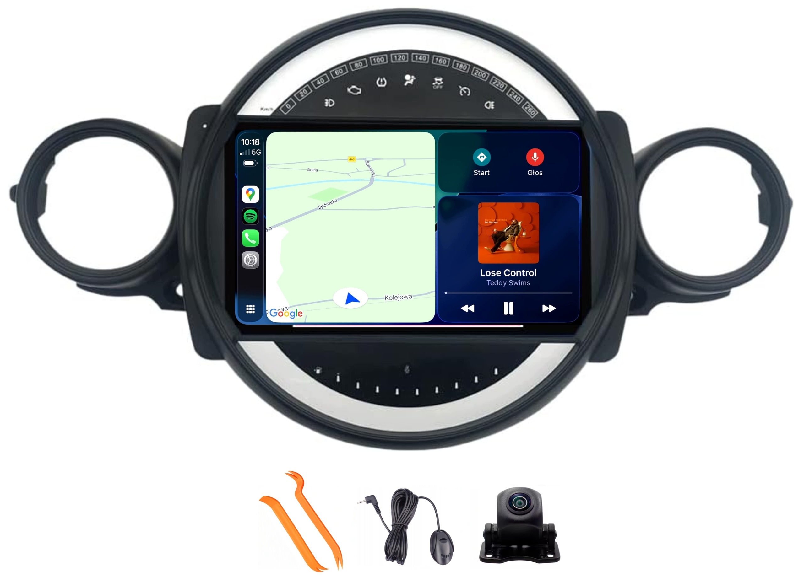 Radio Apple Carplay Android Auto Nawigacja Mini R57 R58 R59 Cooper 08-13