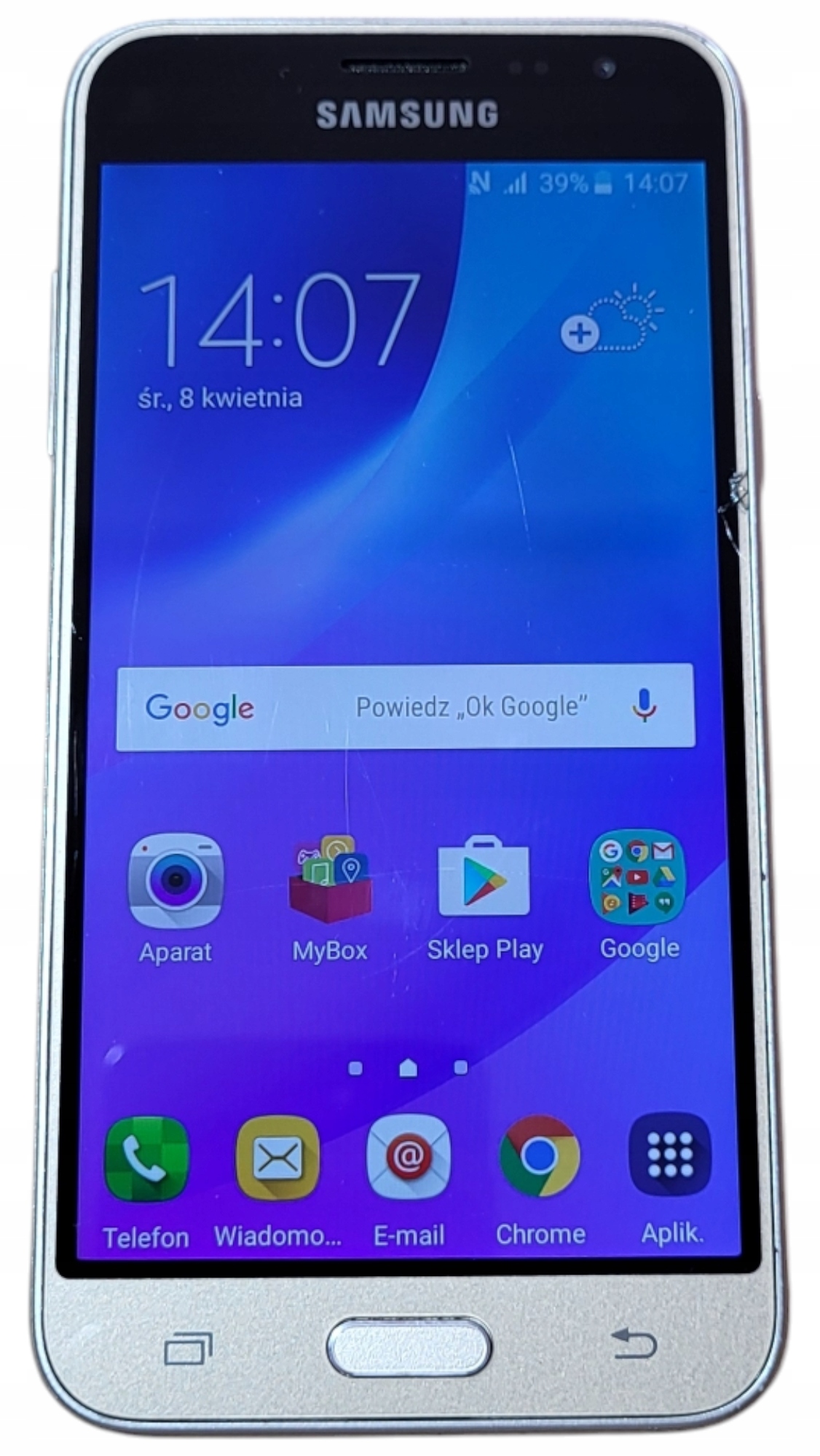 Smartfon Samsung Galaxy J3 1,5 GB / 8 GB 4G (LTE) srebrny