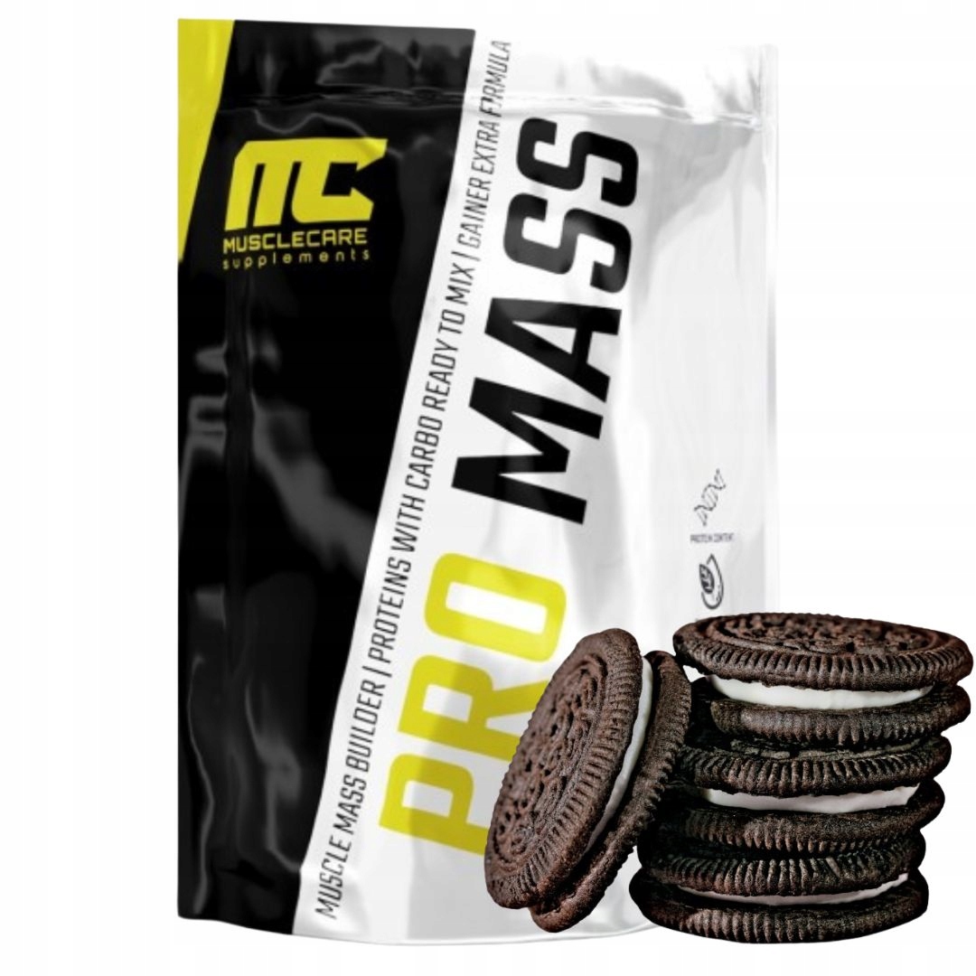 Muscle Care Pro Mass 1000 g hmotnost gainer sacharidy bílkoviny