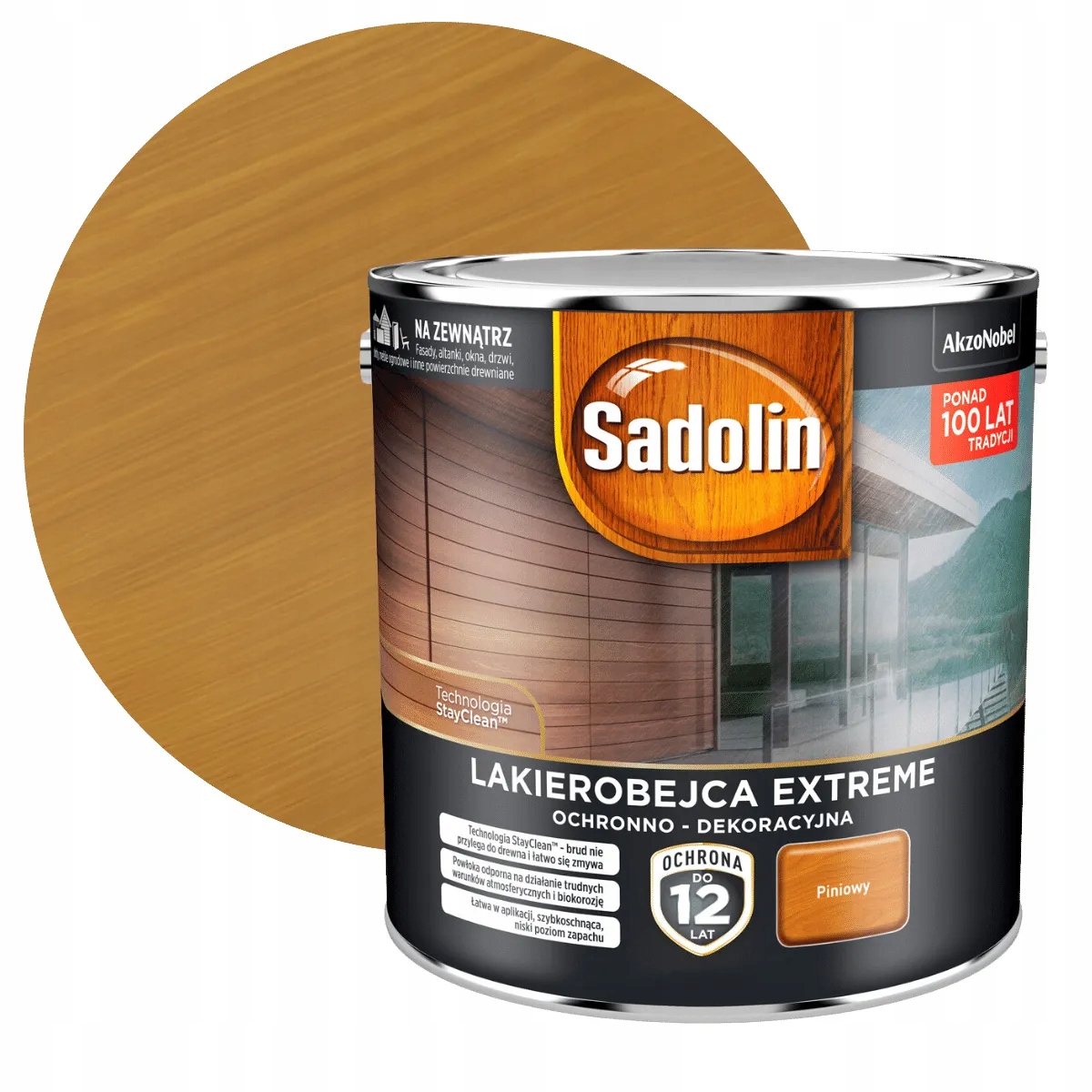 Sadolin Lakierobejca Do Drewna Extreme Piniowy 2,5L