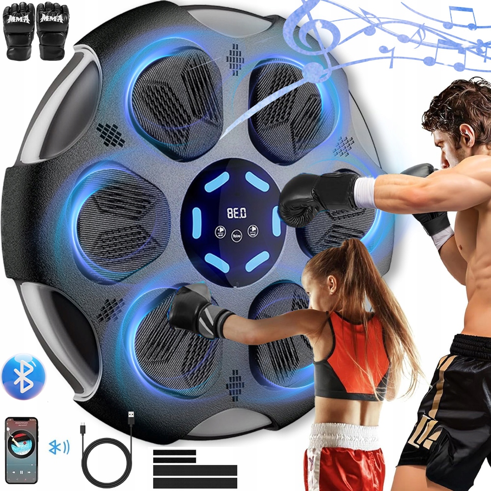 Hudba Boxovací Stroj Závěsný Boxerský Terč S Bluetooth Rukavice