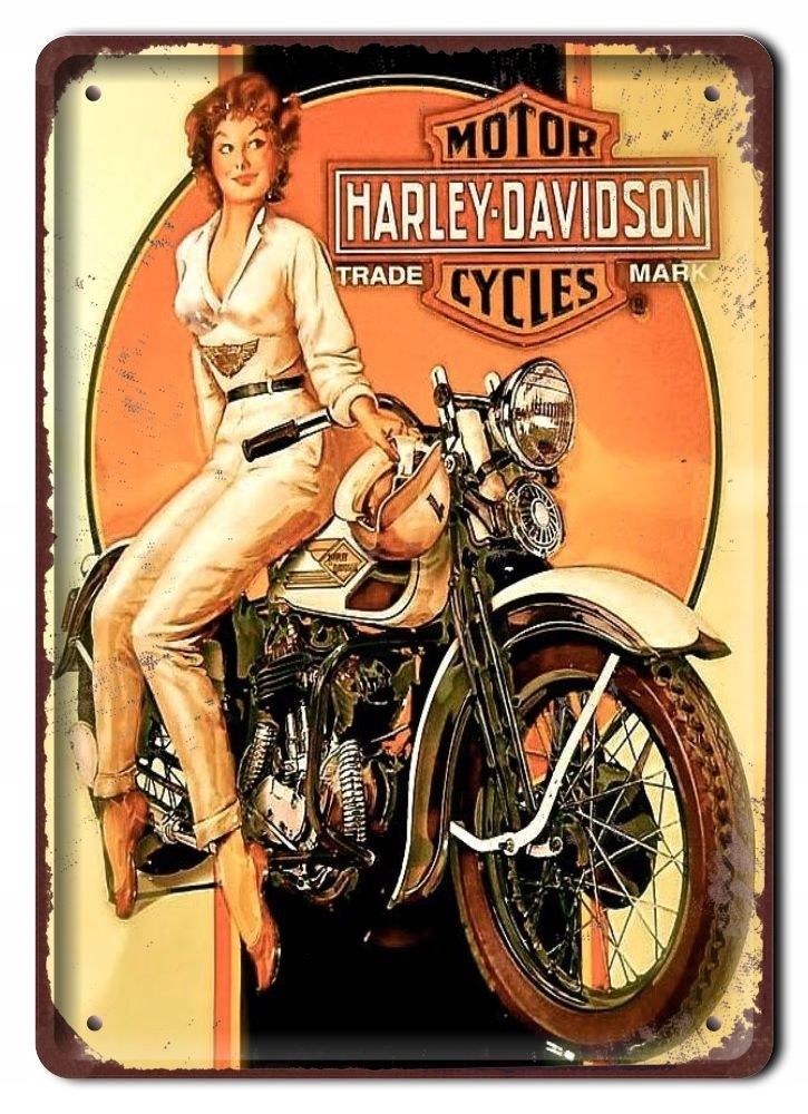 Harley Metalowy Szyld Plakat Retro Vintage #10282