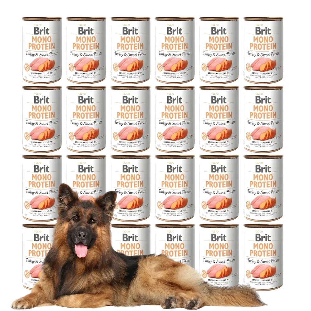 Brit Mono Protein Turkey&Sweet Potato 24x400g Mokra karma monobiałkowa