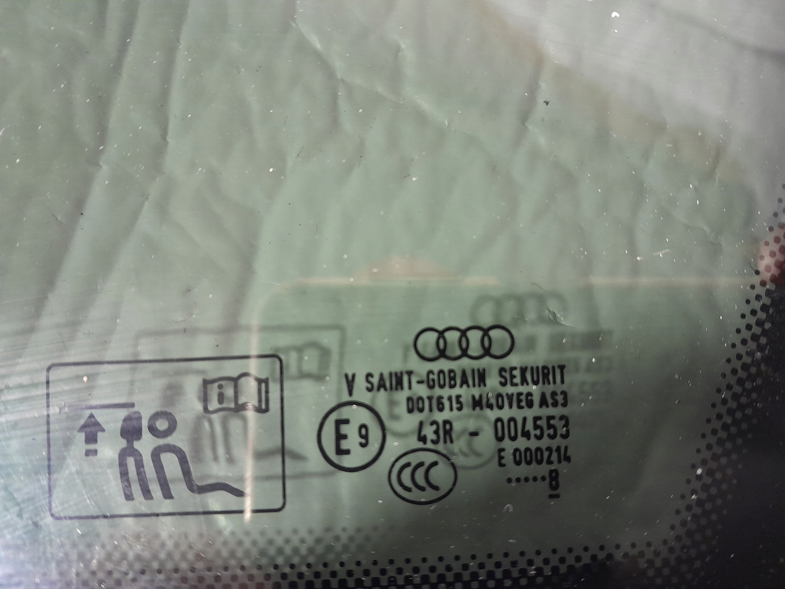 AUDI Q5 II window bodywork right 80A845300N