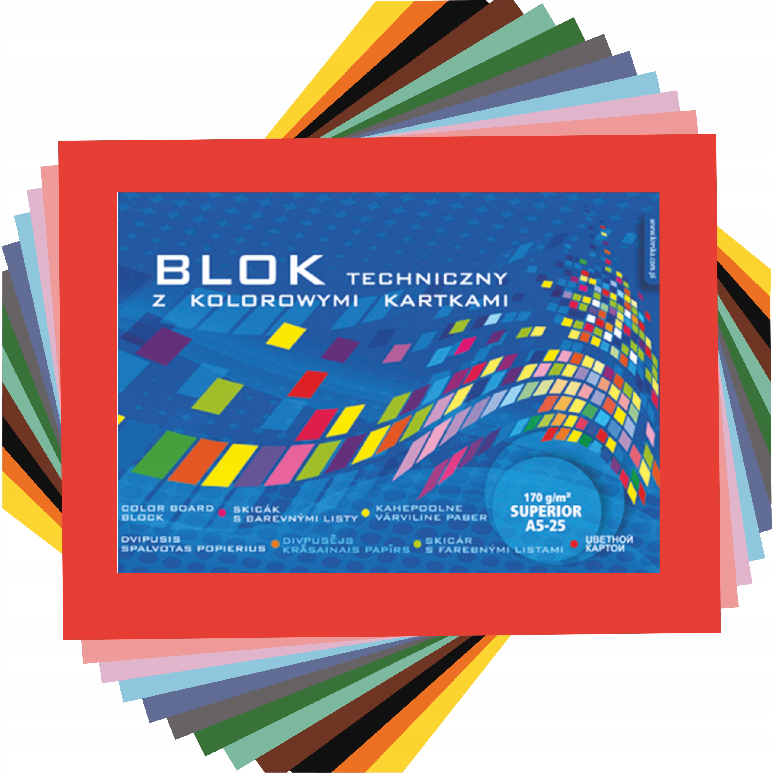 

Blok techniczny A5 Superior kolorowy