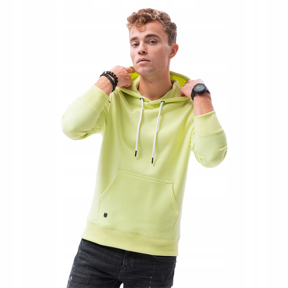 

Bluza męska z kapturem B979 limonkowa L