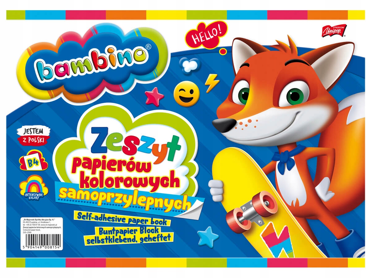 

Zeszyt papierów samoprzylepnych Bambino