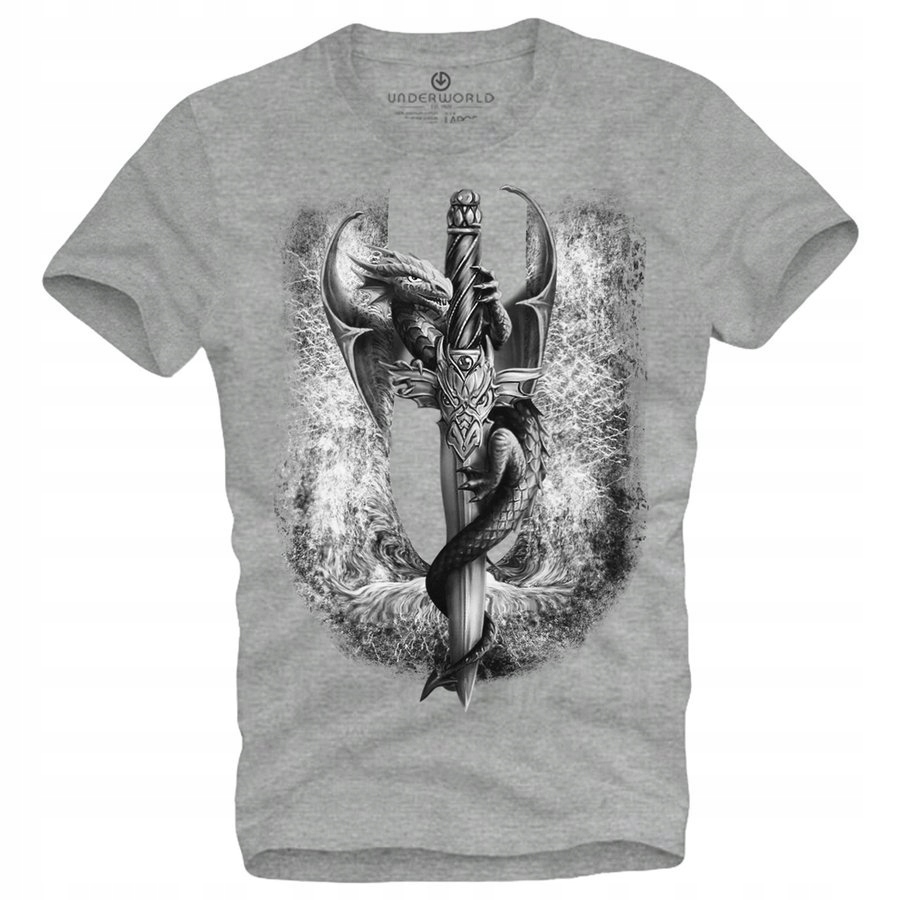 

T-shirt męski Underworld Dragon szary