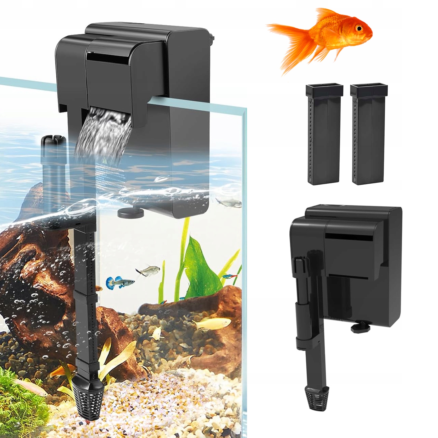 Levně Kaskádový Akvarijní Filtr S Funkcí Čištění Olejového Povlaku