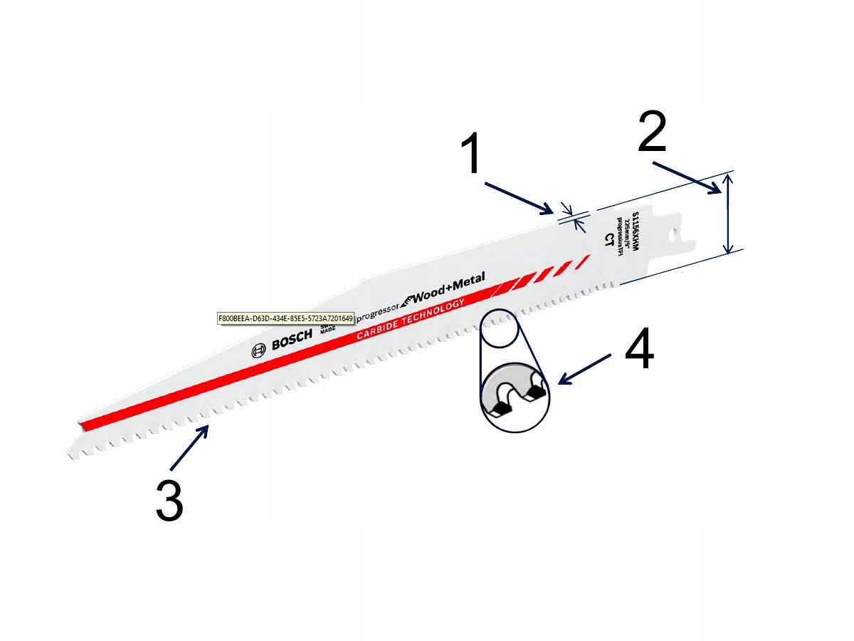 BRZESZCZOT S 1156 XHM 10SZT. 2608653281 BOSCH Marka Bosch