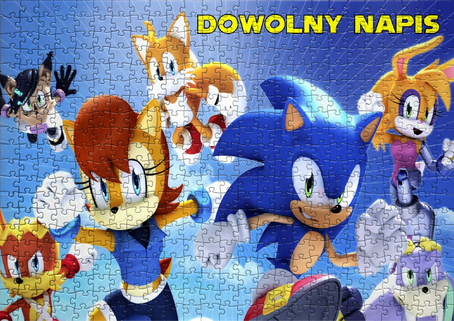 

Puzzle Sonic z Twoim Napisem 252 El