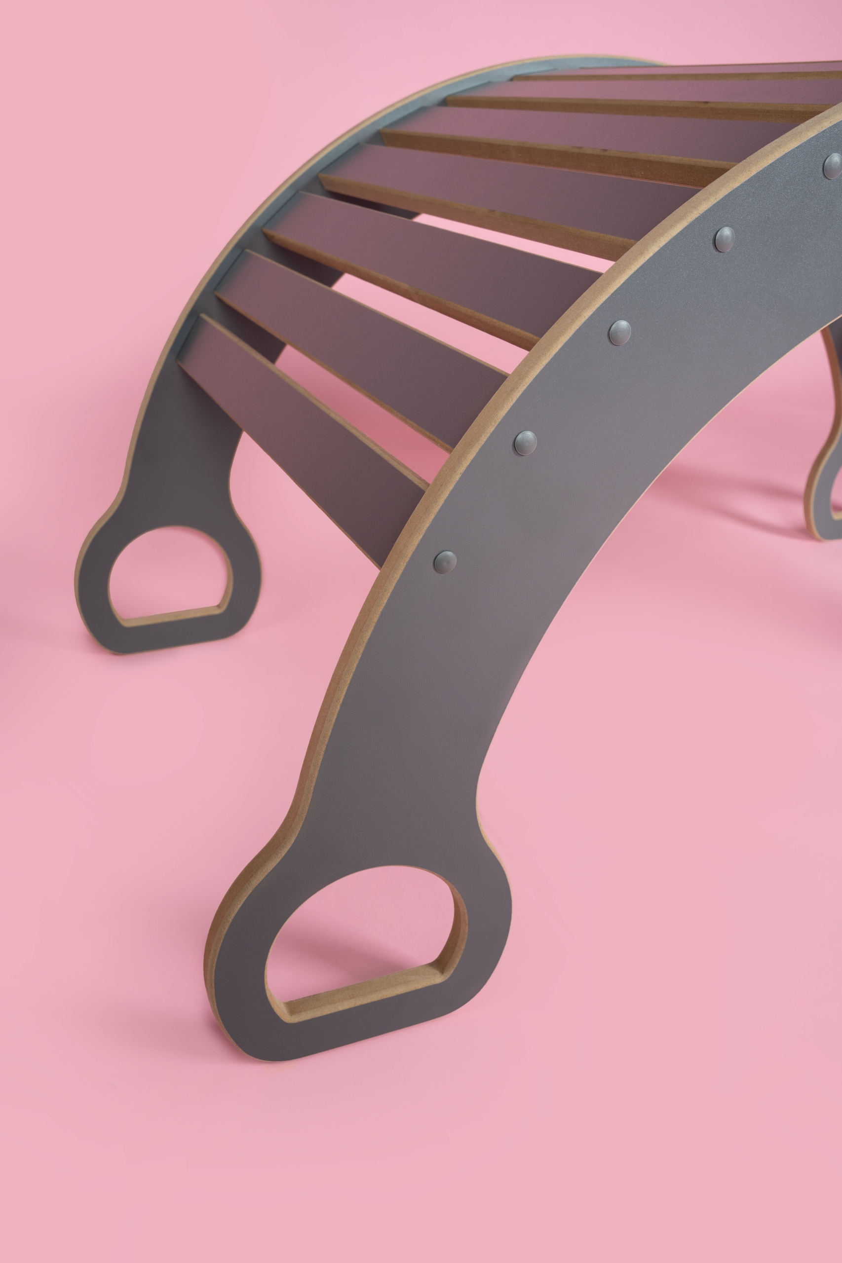 BUJAK MONTESSORI DUŻY SZARY TUPTI.WOOD Materiał inny