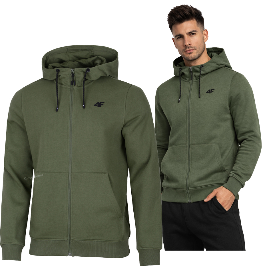 4F Męska Bluza Z Kapturem Bawełna Rozpinana rozm L