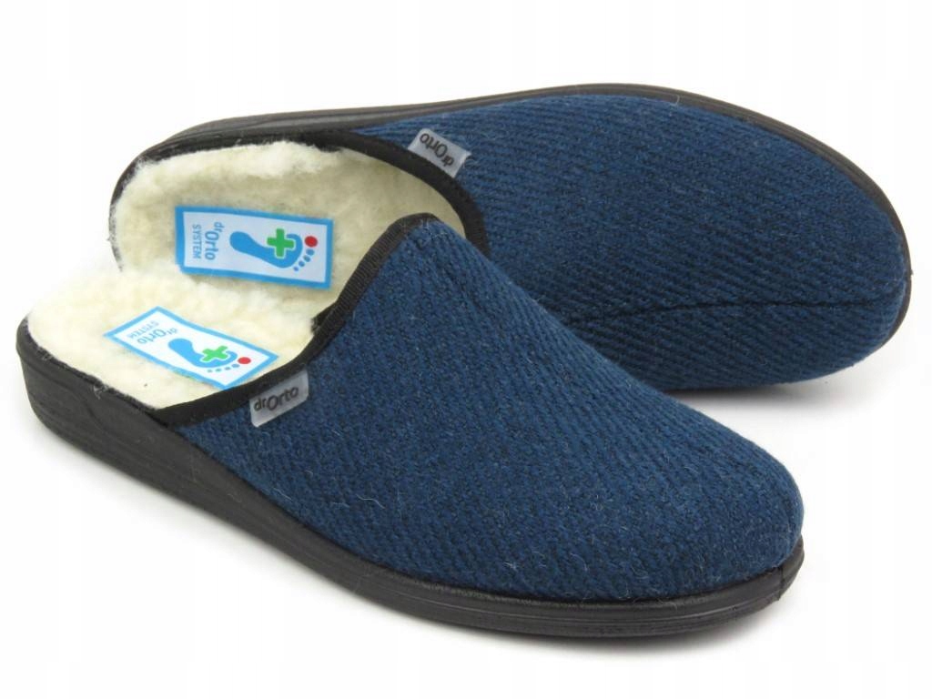 

Kapcie Męskie Ocieplane Dr Orto 000M325 Wełniane