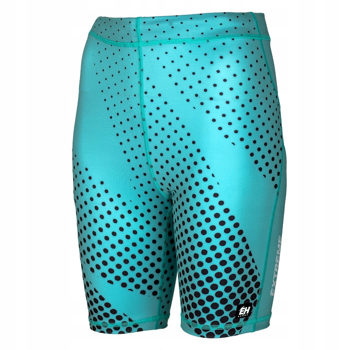Legginsy biegowe 1/3 damskie HALFTONE MIĘTOWY XS