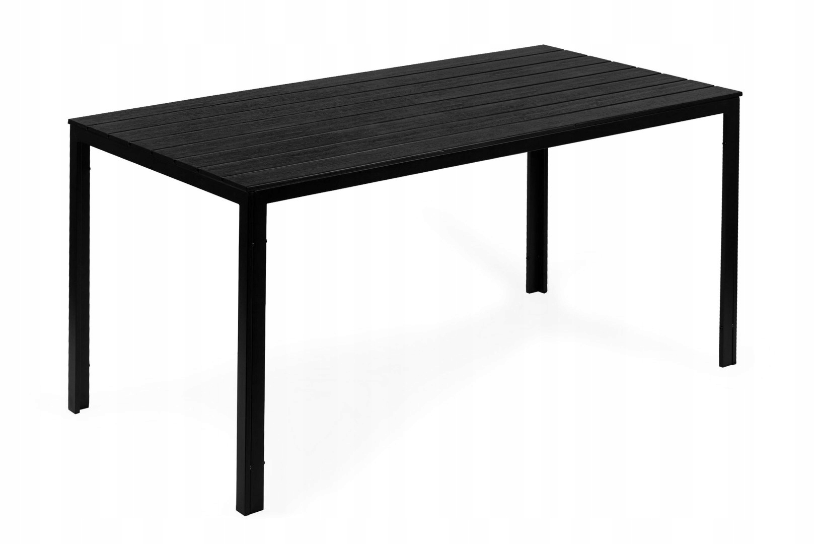 Zahradní stůl pro 6 osob 156x78 cm polywood nábytek na terasu černý MultiGarde